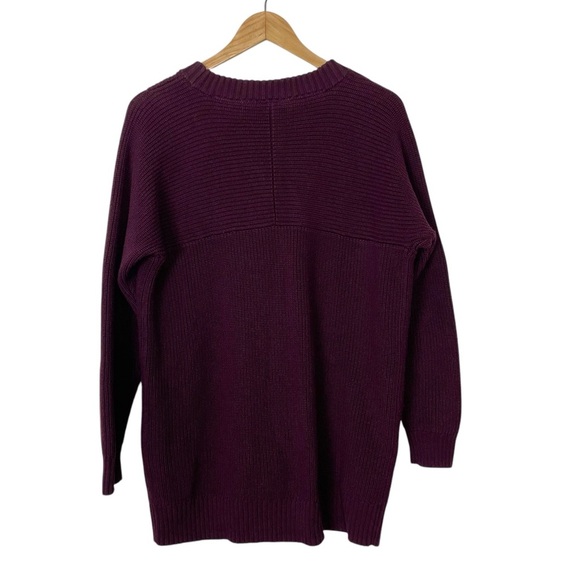 Athleta West End Oversized Knit Cardigan Maroon XS - Picture 5 of 11